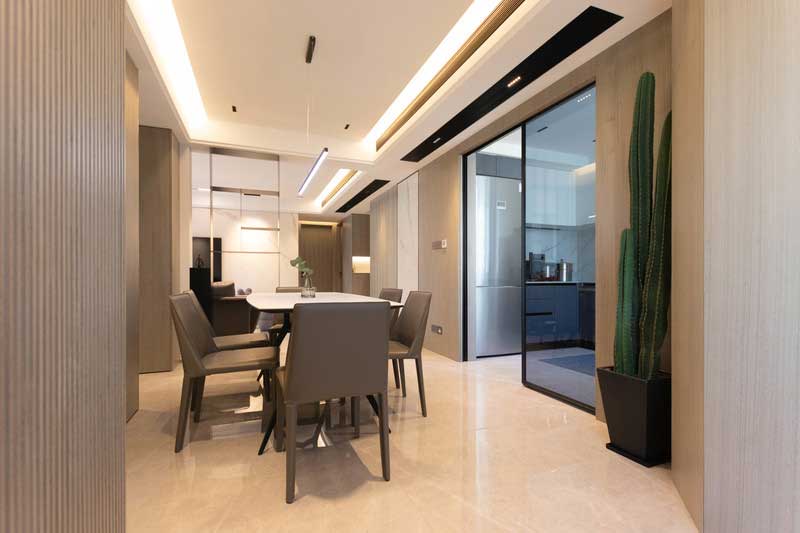 深圳羅湖區(qū)現(xiàn)代簡(jiǎn)約家庭新房裝修餐廳天花燈槽吊頂 深圳羅湖區(qū)現(xiàn)代簡(jiǎn)約家庭新房裝修餐廳天花燈槽吊頂