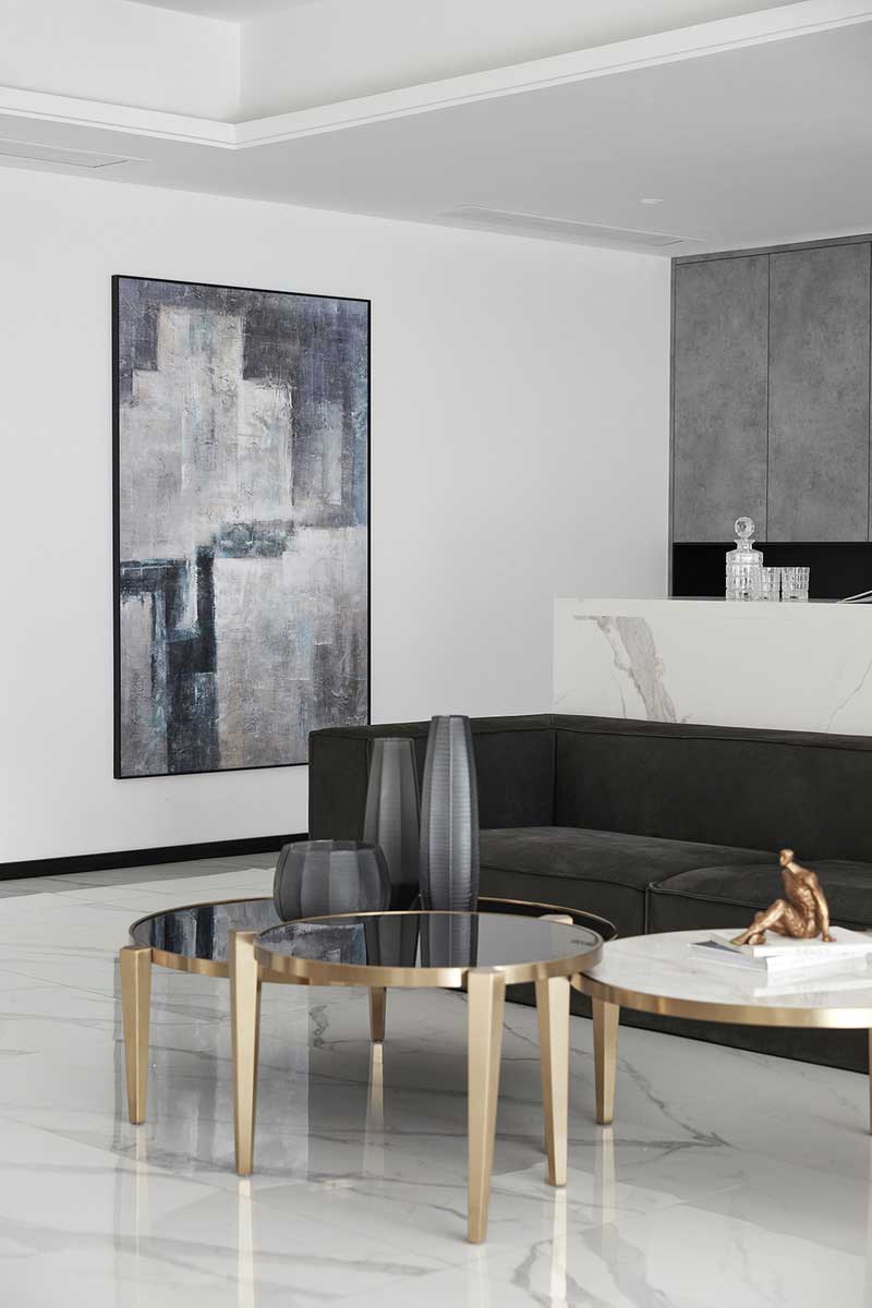 深圳龍崗區(qū)極簡風格大戶型家裝裝修設計圖墻面裝飾