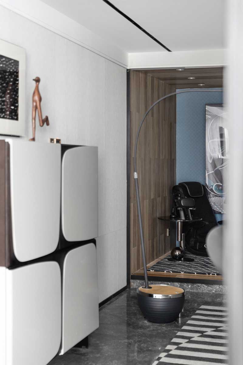 深圳福田現(xiàn)代北歐風(fēng)家居裝修設(shè)計客廳休閑閱讀區(qū)