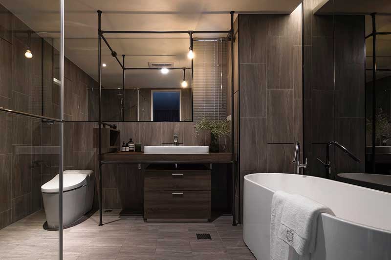 深圳羅湖輕奢風(fēng)格家庭新房裝修設(shè)計(jì)工程衛(wèi)生間