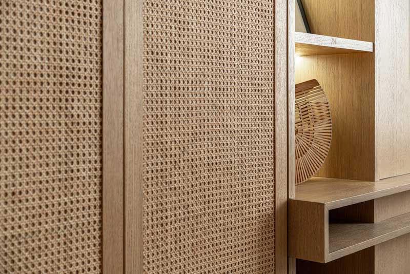 深圳南山北歐風(fēng)格家裝裝修設(shè)計(jì)席紋柜門(mén)