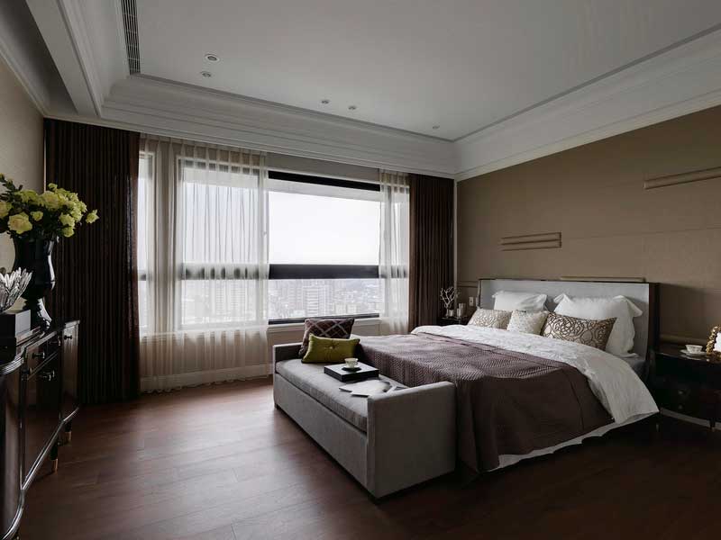 深圳寶安區(qū)西鄉(xiāng)簡歐風(fēng)格家裝新房裝修設(shè)計(jì)主臥