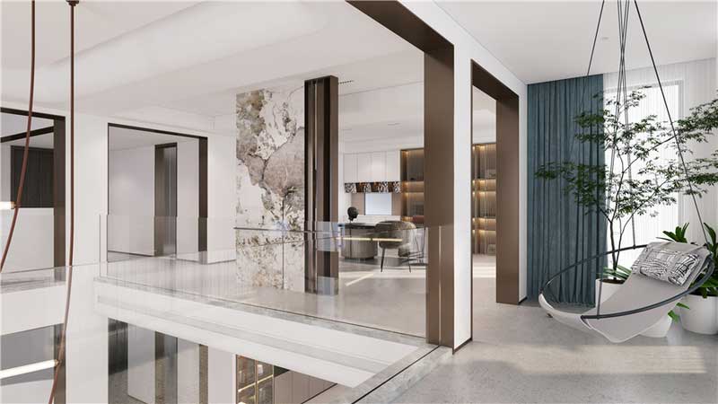 深圳福田區(qū)輕奢新中式住宅裝修施工實景圖過廊 深圳福田區(qū)輕奢新中式住宅裝修施工實景圖過廊