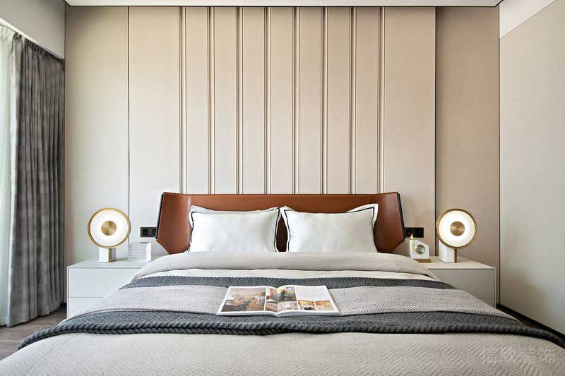 深圳龍崗區(qū)現(xiàn)代風(fēng)高檔家庭裝修工程案例次臥