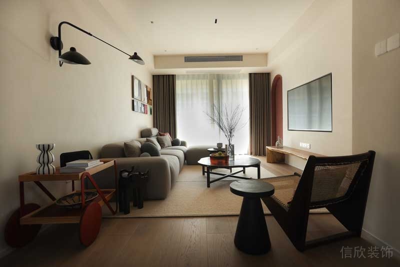 奶油風(fēng)格客廳裝修效果圖