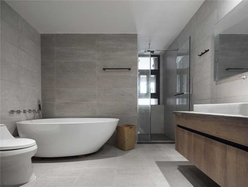 深圳羅湖區(qū)簡約風(fēng)格120平方三房裝修案例衛(wèi)浴空間