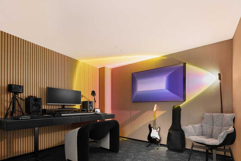 深圳福田現(xiàn)代北歐風(fēng)家居裝修設(shè)計影音工作室