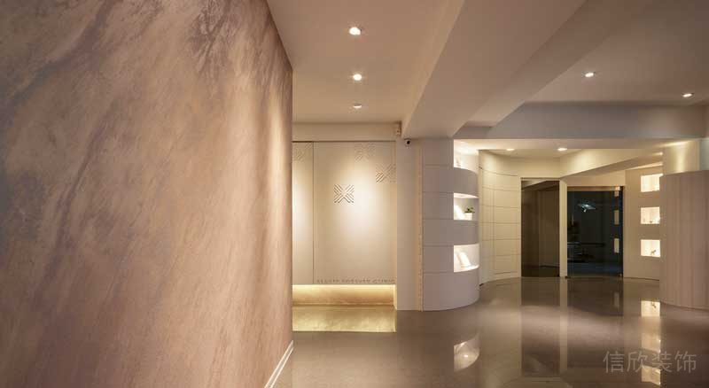 深圳南山西麗暖色調(diào)美式極簡家裝裝修燈光效果