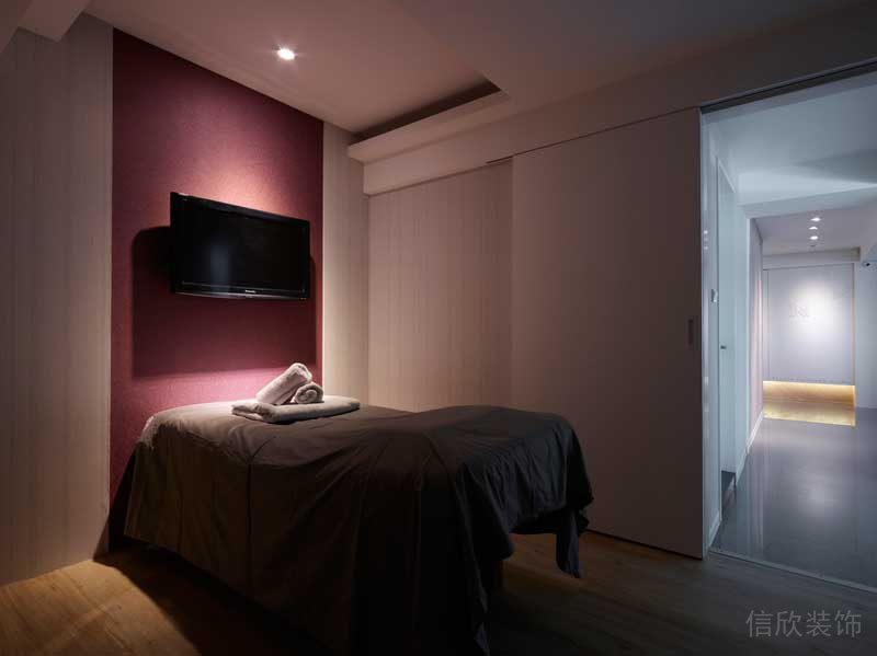 深圳南山西麗暖色調(diào)美式極簡家裝裝修休閑區(qū)