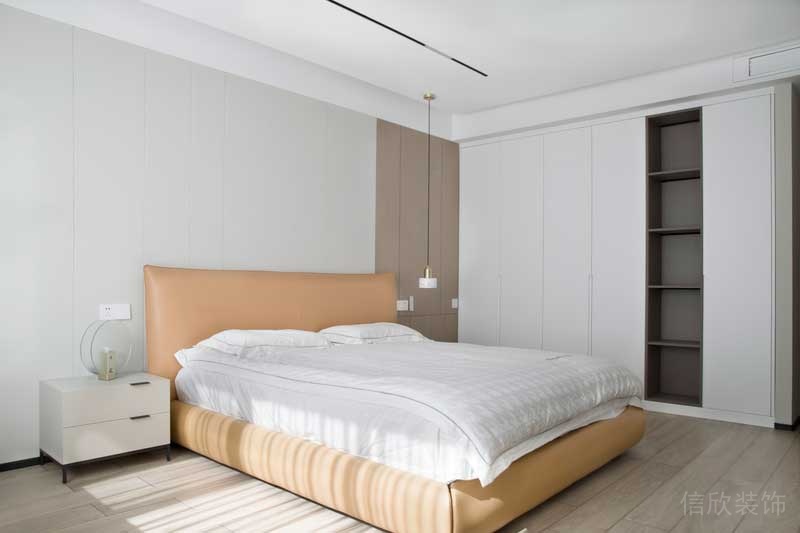 深圳南山華僑城簡約風(fēng)格家庭住房裝修主臥效果圖