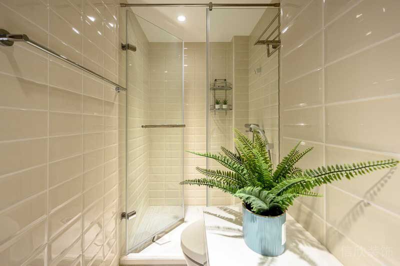 深圳鹽田區(qū)沙頭角北歐風(fēng)格舊房翻新改造裝修洗手間