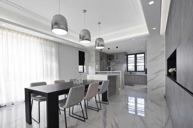 深圳龍崗區(qū)灰白色簡約風(fēng)格家居裝修效果圖藝術(shù)吊燈