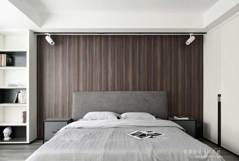 咖啡色布藝床頭背景