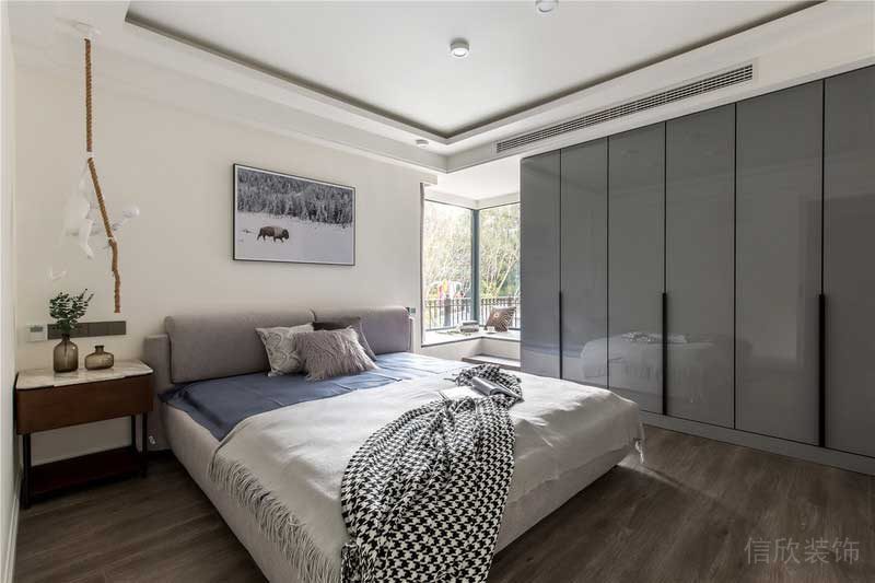 深圳羅湖區(qū)簡約風(fēng)小戶型裝修工程施工主臥