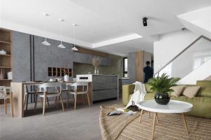 深圳龍崗坂田北歐風(fēng)格二手房翻新裝修客餐廳效果圖