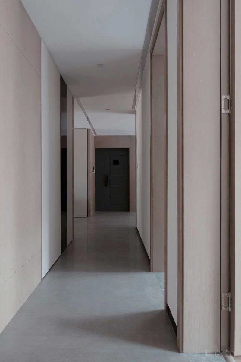 深圳福田區(qū)筆架山極簡(jiǎn)風(fēng)新房裝修設(shè)計(jì)案例過(guò)道