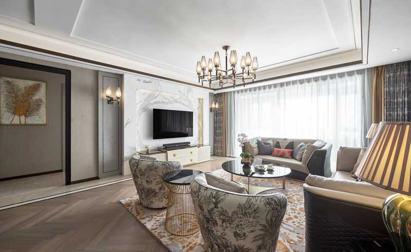 深圳羅湖現(xiàn)代輕奢風(fēng)格裝修客廳 深圳羅湖現(xiàn)代輕奢風(fēng)格裝修客廳