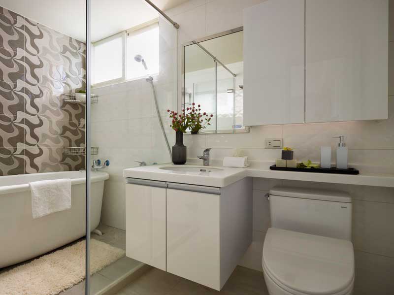 深圳鹽田區(qū)北歐風(fēng)格家居住宅裝修設(shè)計(jì)效果圖主衛(wèi)