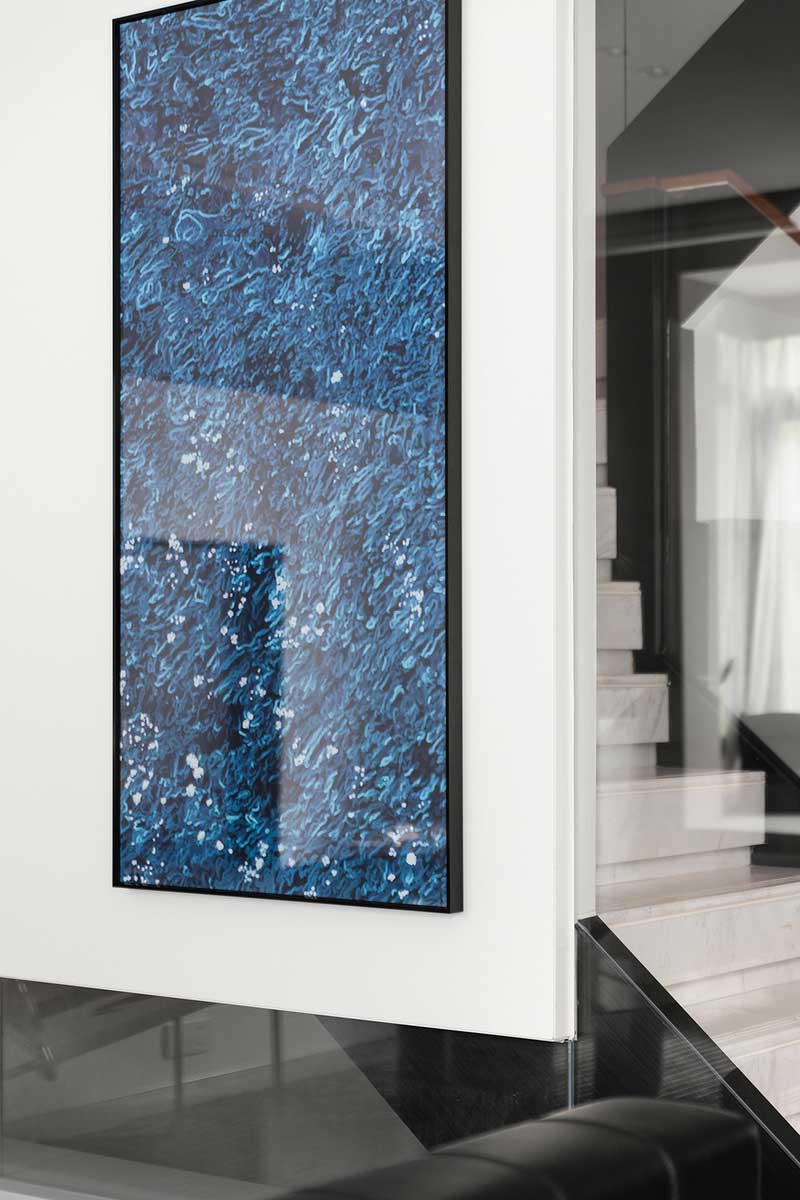 深圳福田現(xiàn)代北歐風(fēng)家居裝修設(shè)計主臥套房藝術(shù)掛畫