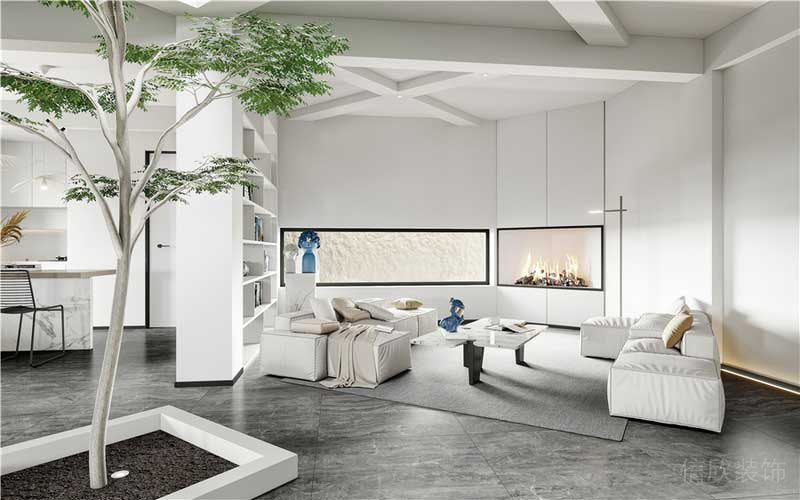 鹽田區(qū)極簡(jiǎn)風(fēng)格辦公室裝修設(shè)計(jì)綠植裝飾景觀