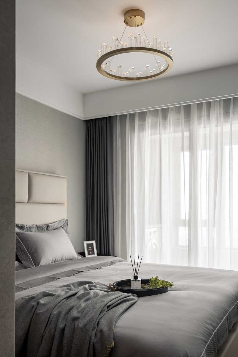 門深圳鹽田現(xiàn)代簡(jiǎn)約家居住宅裝修設(shè)計(jì)次臥