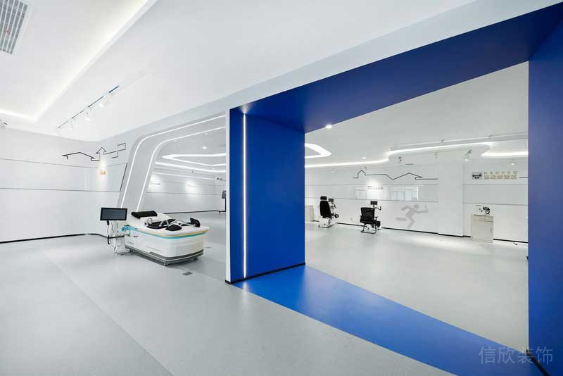 深圳龍華現(xiàn)代風(fēng)格大型辦公室裝修設(shè)計特色門洞