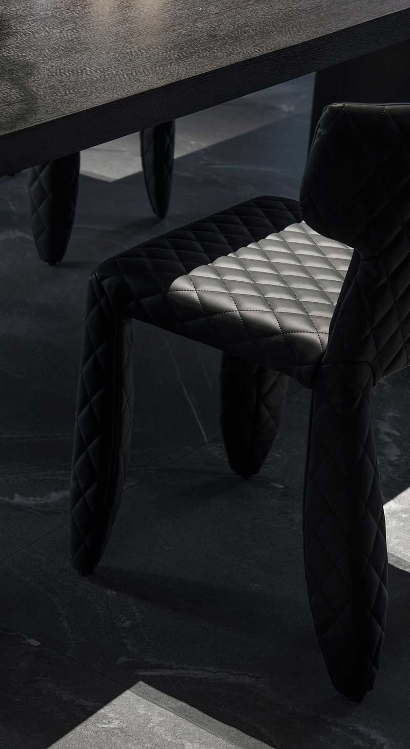 深圳鹽田美式極簡風(fēng)家庭新房裝修工程案例餐桌餐椅