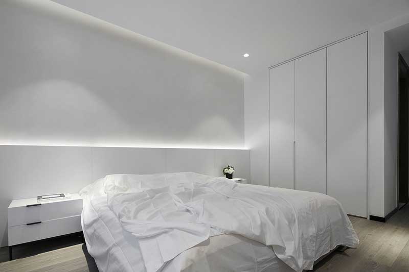 深圳寶安西鄉(xiāng)高級(jí)灰色調(diào)簡約家居裝修實(shí)景圖次臥