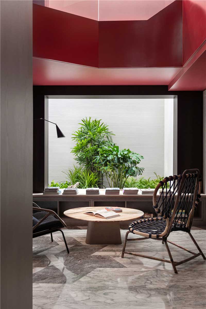 深圳寶安新中式田園風(fēng)別墅裝修休閑閱讀室