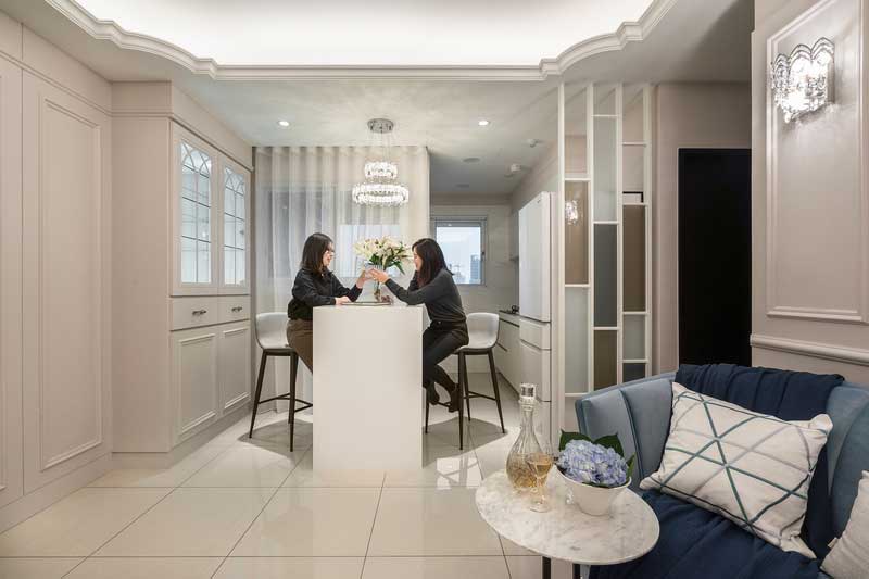 深圳鹽田區(qū)簡(jiǎn)歐風(fēng)格家居住房裝修設(shè)計(jì)餐吧