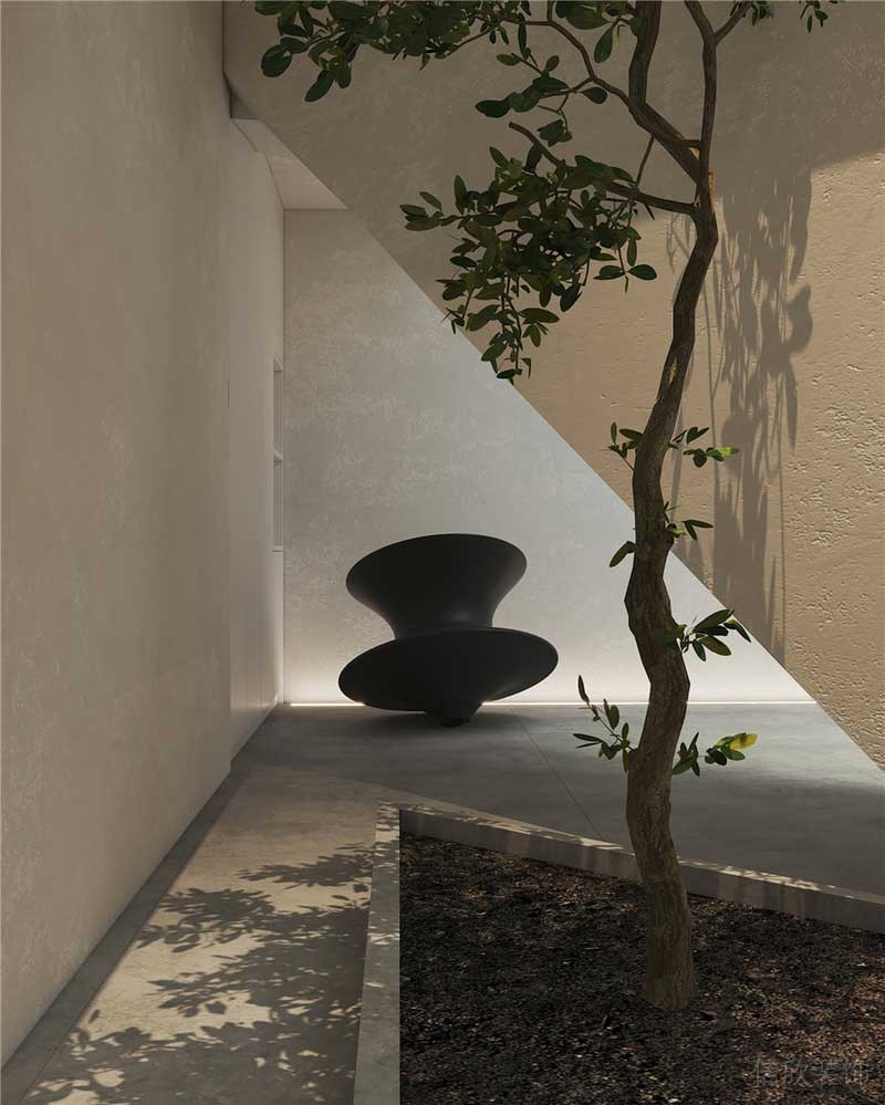 深圳南山現(xiàn)代簡(jiǎn)約家庭裝修設(shè)計(jì)綠植景觀