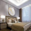 深圳寶安區(qū)西鄉(xiāng)新中式新房設(shè)計(jì)裝修案例主臥效果圖