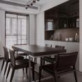 深圳福田區(qū)筆架山極簡(jiǎn)風(fēng)新房裝修設(shè)計(jì)案例餐廳效果圖