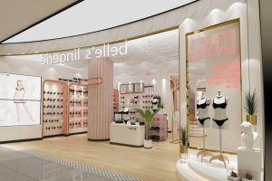 Blle女裝內(nèi)衣店鋪裝修設(shè)計(jì) 門面櫥窗