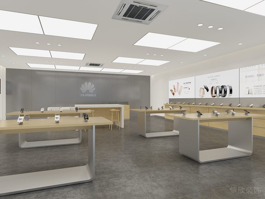 深圳福田COCO Park現(xiàn)代風(fēng)格華為專賣店裝修設(shè)計(jì)軟膜天花吊頂 深圳福田COCO Park現(xiàn)代風(fēng)格華為專賣店裝修設(shè)計(jì)軟膜天花吊頂
