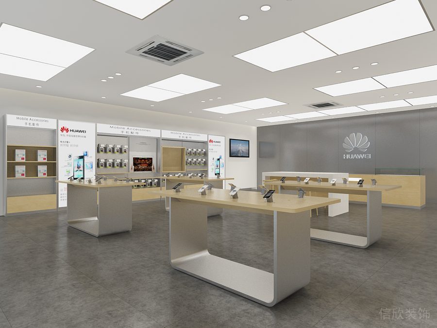 深圳福田COCO Park現(xiàn)代風(fēng)格華為專賣店裝修設(shè)計(jì)中島展柜 深圳福田COCO Park現(xiàn)代風(fēng)格華為專賣店裝修設(shè)計(jì)中島展柜