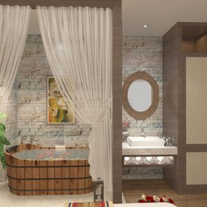 龍崗南聯(lián)美容院裝修設(shè)計木浴桶 300×300