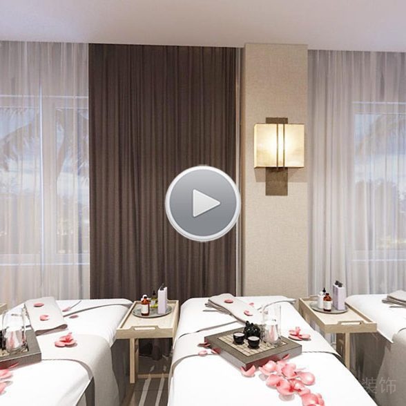 龍崗區(qū)美容院店裝修設計咖啡色窗簾 1 588x588