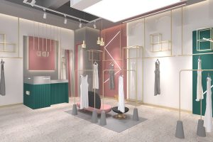 Ld女裝店鋪裝修設(shè)計(jì) 服務(wù)臺(tái)