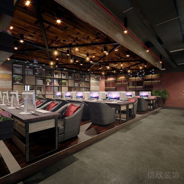 深圳龍崗區(qū)網(wǎng)咖裝修設(shè)計(jì) 商務(wù)區(qū)二 600×600