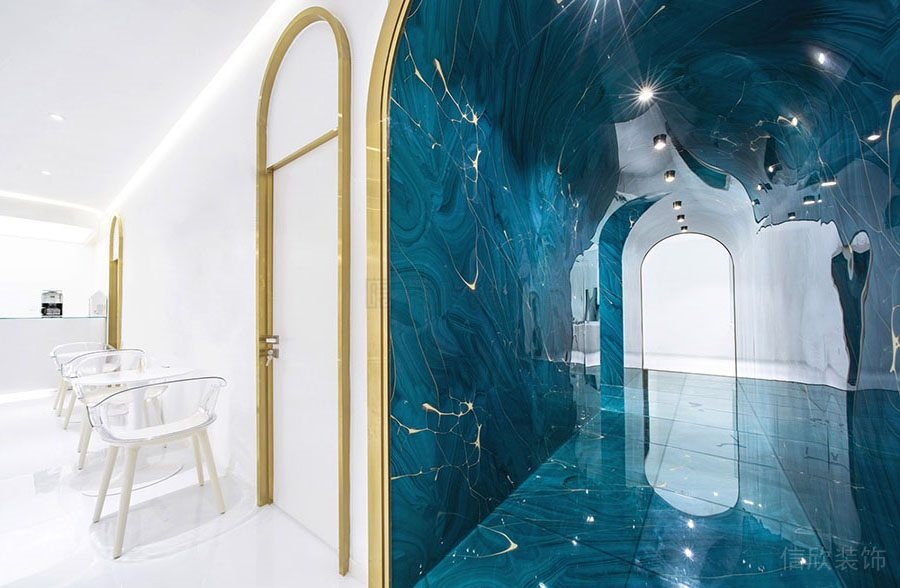 深圳羅湖區(qū)美容院裝修設(shè)計 過道