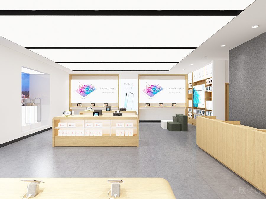 深圳南山萬象天地現(xiàn)代風(fēng)格華為專賣店裝修設(shè)計(jì)墻面燈箱 深圳南山萬象天地現(xiàn)代風(fēng)格華為專賣店裝修設(shè)計(jì)墻面燈箱