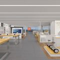 小米支架店鋪裝修設(shè)計過道