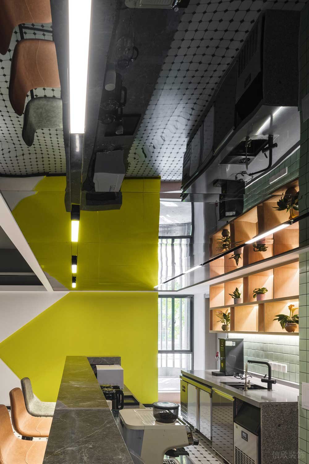 深圳羅湖區(qū)華潤大廈現(xiàn)代簡約風(fēng)格辦公室設(shè)計案例茶水間