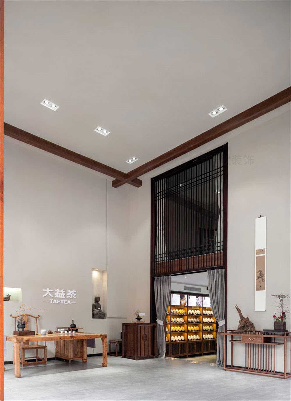 深圳龍崗新中式茶館裝修設計前廳 深圳龍崗新中式茶館裝修設計前廳