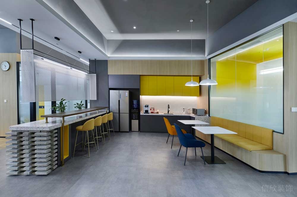 深圳南山區(qū)酷派大廈現(xiàn)代風(fēng)格辦公室裝修茶水間