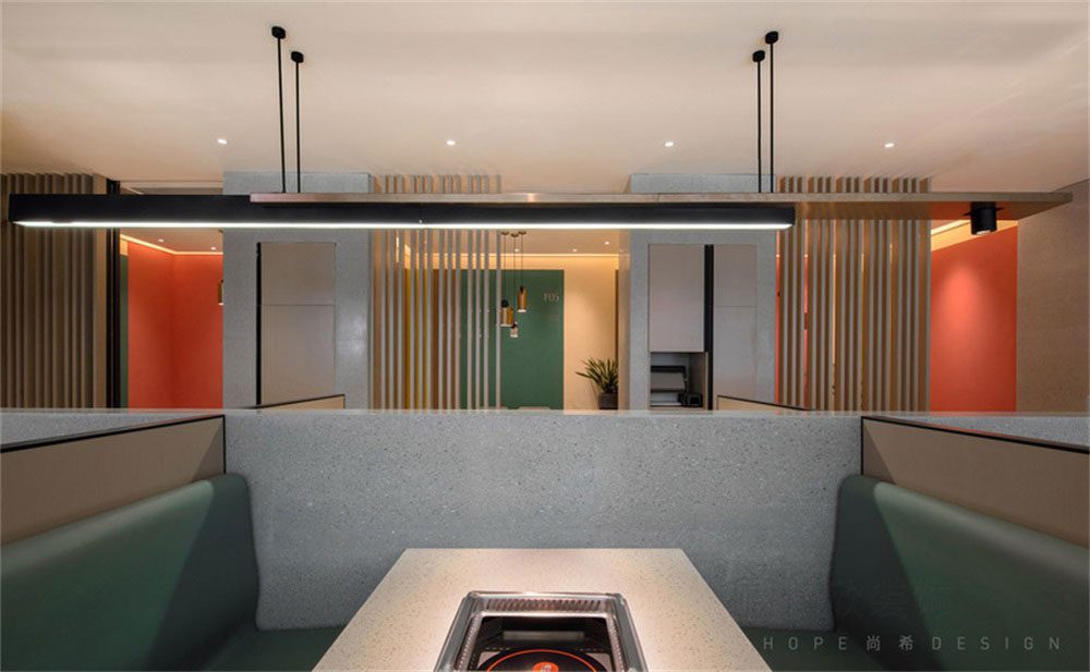 深圳南山現(xiàn)代簡約風(fēng)格火鍋店裝修設(shè)計(jì)裝飾吊燈