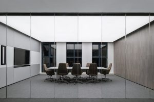 龍崗區(qū)啟迪協(xié)信深圳科技園簡約風(fēng)格辦公室裝修會(huì)議室效果圖