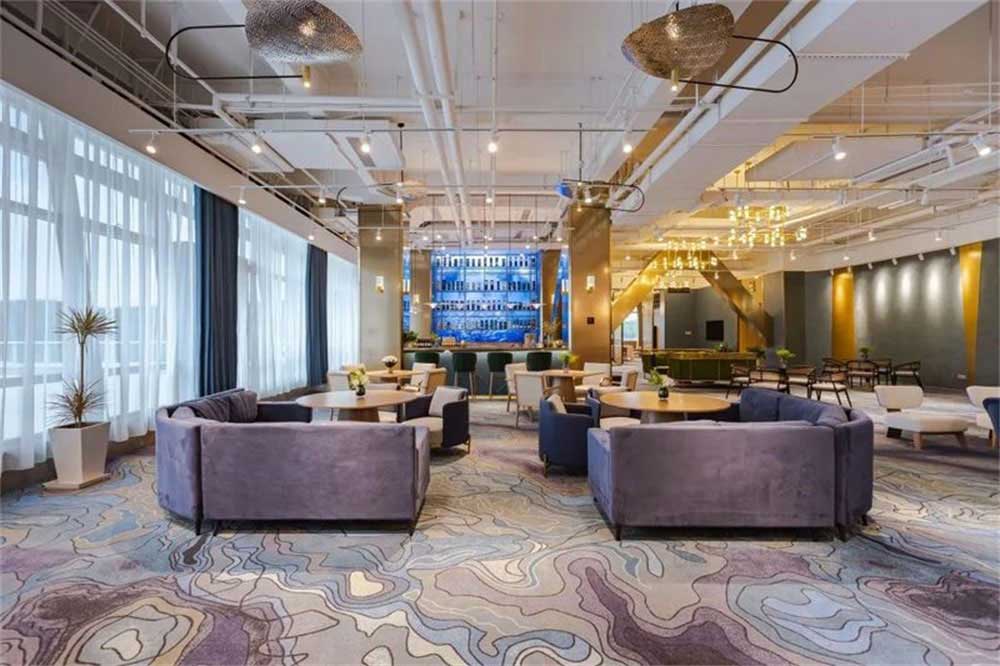 深圳龍崗藍調(diào)輕奢風(fēng)格酒吧裝修設(shè)計綠植裝飾