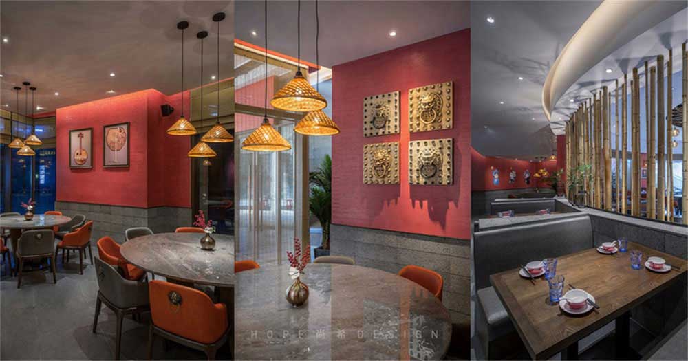 深圳鹽田混搭風(fēng)美食廣場裝修設(shè)計燈光效果
